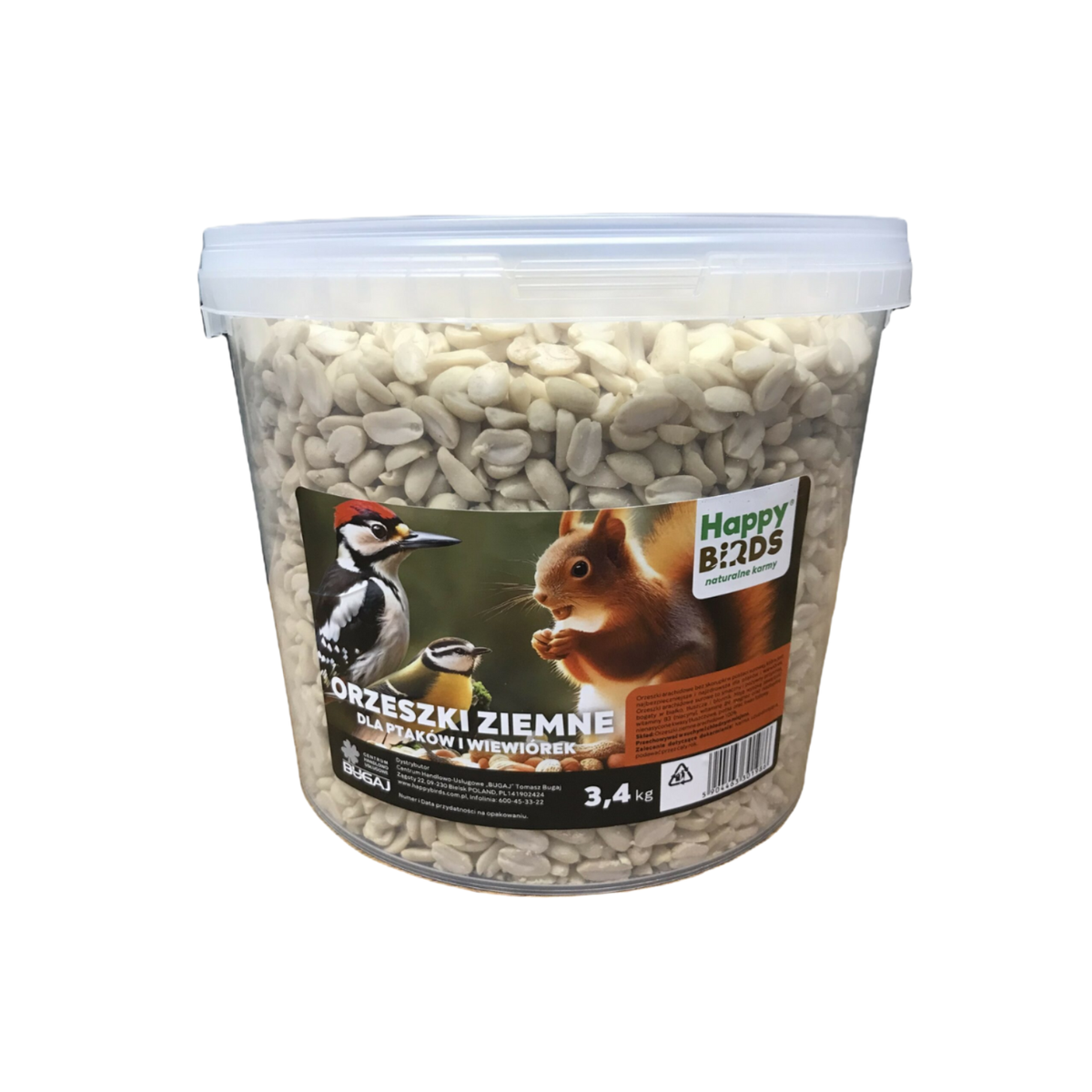 Orzeszki arachidowe dla ptaków 3,4kg