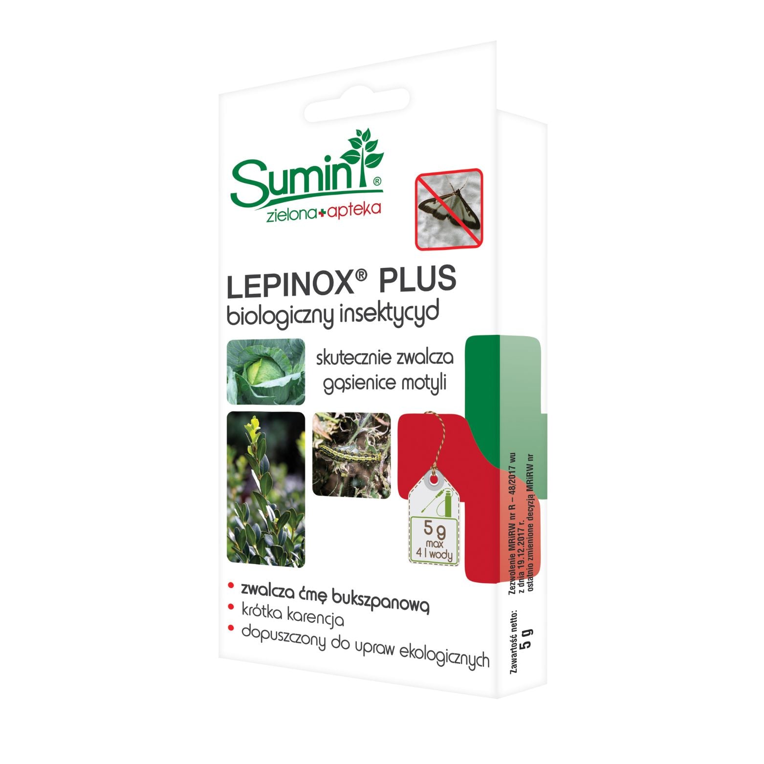 LEPINOX PLUS na ćmę bukszpanową