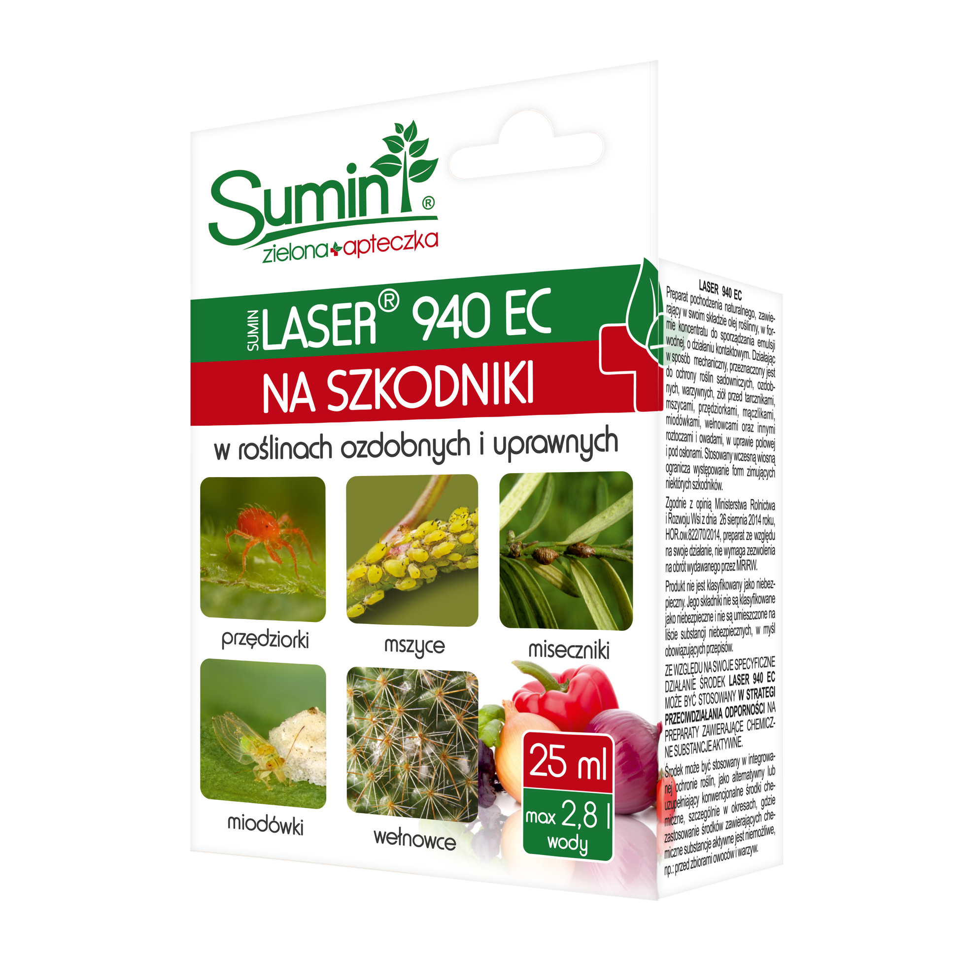 Laser 940 EC  na szkodniki w roślinach ozdobnych i uprawach