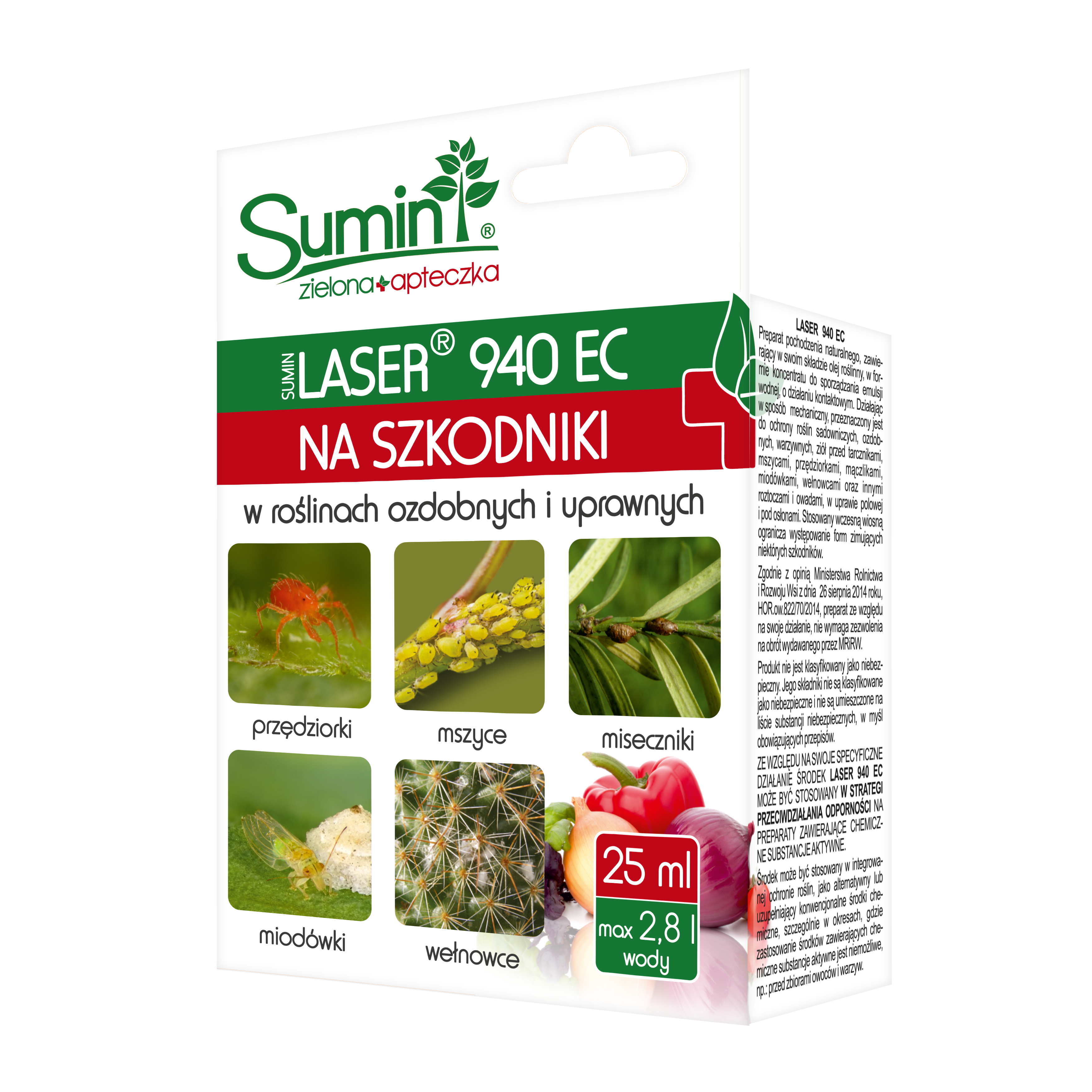 Laser 940 EC  na szkodniki w roślinach ozdobnych i uprawach