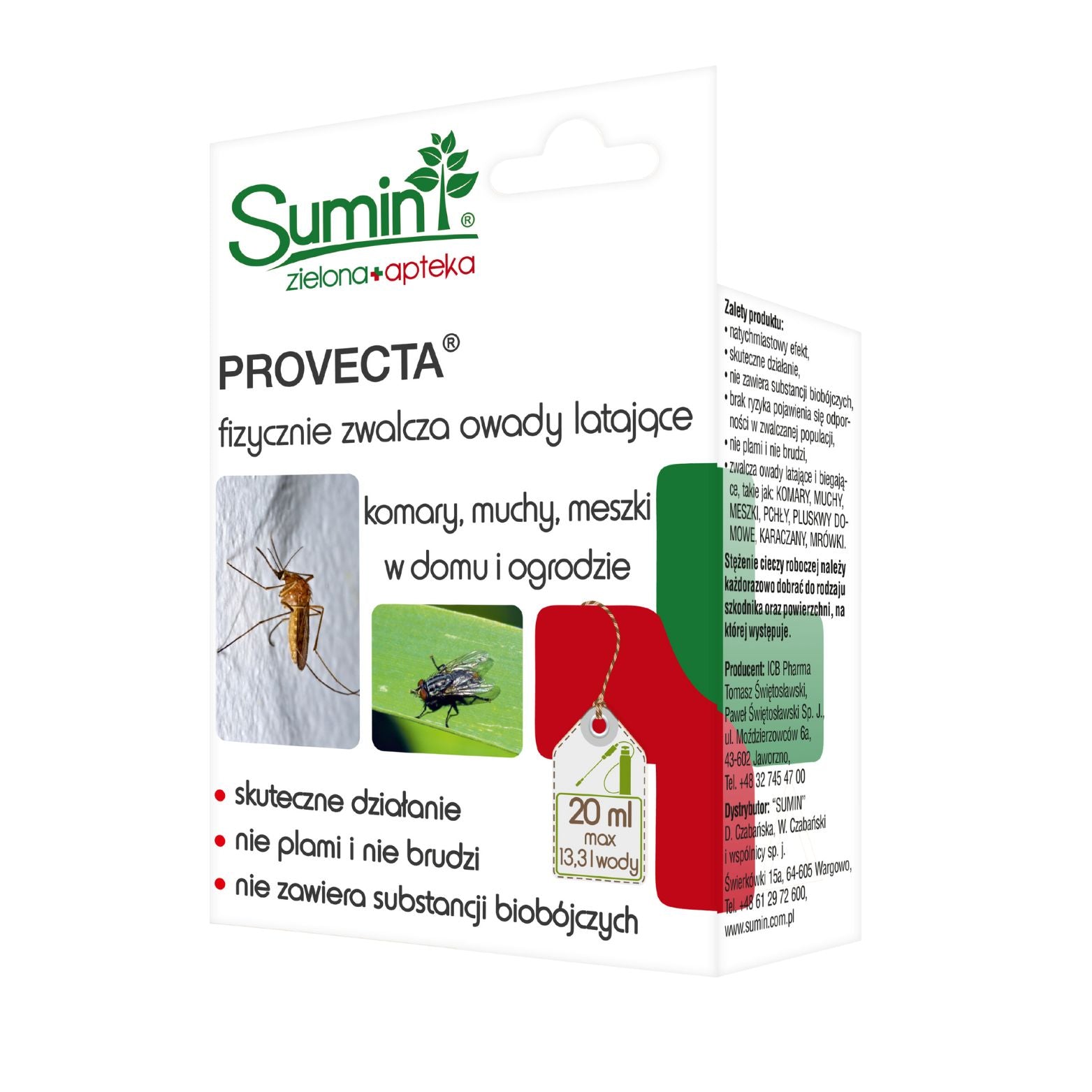 Provecta zwalcza komary, muchy, meszki w domu i ogrodzi